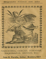 Cubierta para El violín del diablo: canciones, cuecas, tonadas, esquinazos, brindis, etc. : Segundo folleto del año