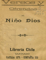 Cubierta para Versos y ofrendas al niño Dios