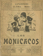 Cubierta para Cancionero última moda: los monicacos