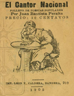 Cubierta para El cantor nacional: folletos de poesías populares