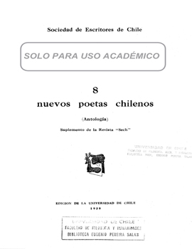 Cubierta para 8 nuevos poetas chilenos: antología