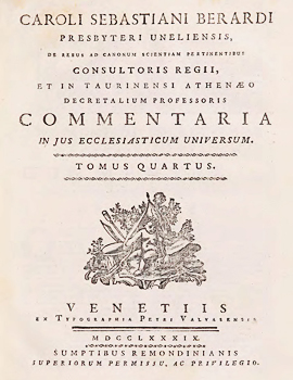 Cubierta para Commentaria in jus ecclesiasticum universum: Tomus quartus