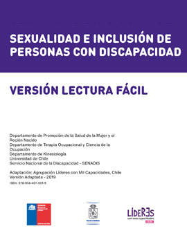 Cubierta para Sexualidad e inclusión de personas con discapacidad: versión lectura fácil