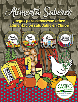 Cubierta para Alimenta saberes: juegos para conversar sobre alimentación saludable en Chiloé