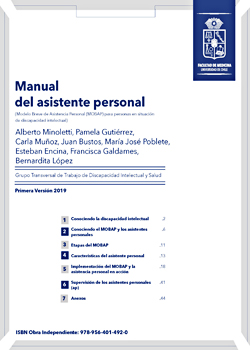 Cubierta para Manual de asistente personal: Modelo Breve de Asistencia Personal (MOBAP) para personas en situación de discapacidad intelectual