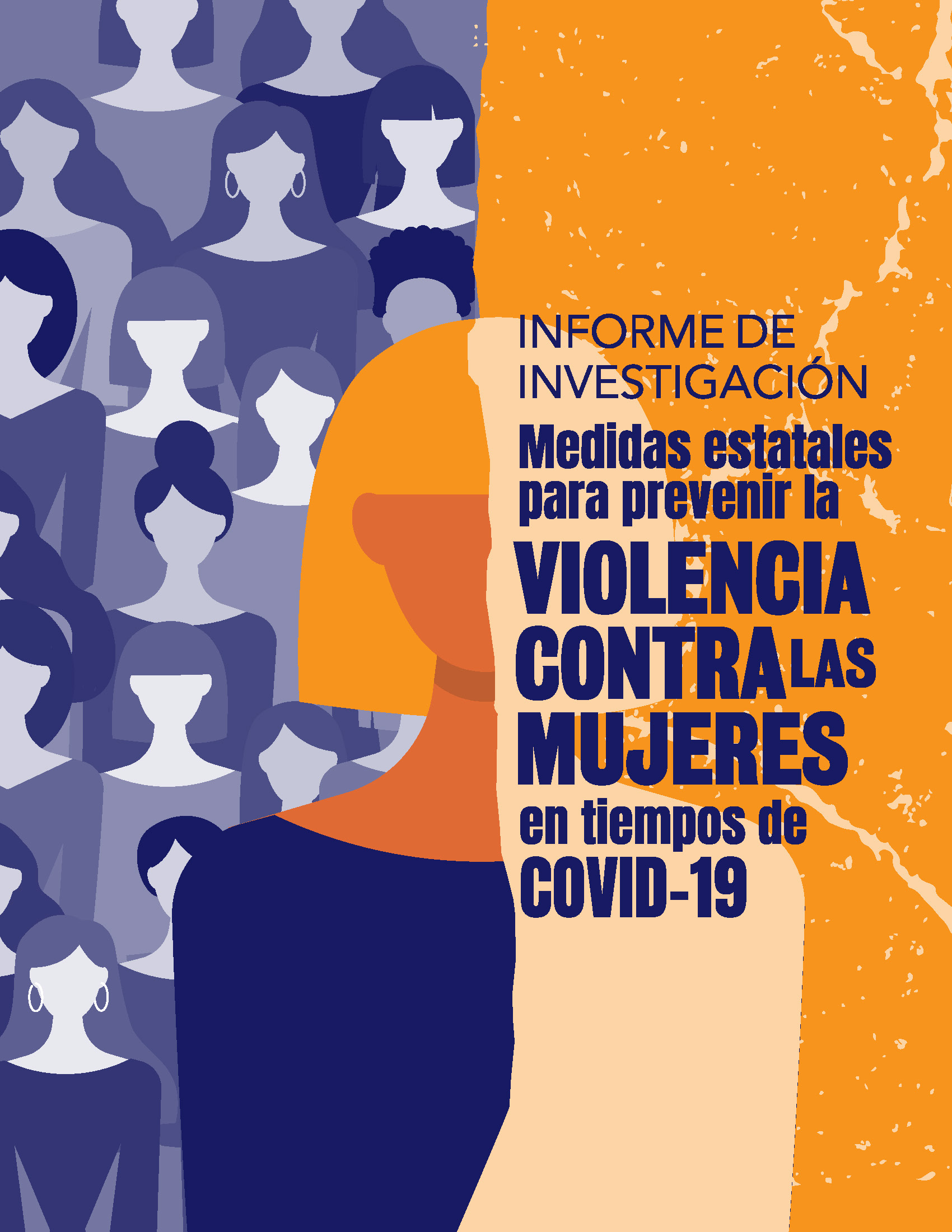 Cubierta para Medidas estatales para prevenir la violencia contra las mujeres en tiempos de COVID-19: informe de investigación