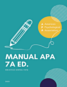 Cubierta para Manual resumen de la 7a edición APA: uso para fines de docencia e investigación