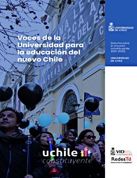 Cubierta para Voces de la Universidad para la educación del nuevo Chile