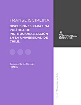 Cubierta para Transdisciplina: Discusiones para una política de institucionalización en la Universidad de Chile