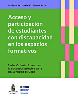 Cubierta para Acceso y participación de estudiantes con discapacidad en los espacios formativos
