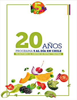 Cubierta para 20 años promoviendo el consumo de frutas y verduras: Programa 5 al Día en Chile