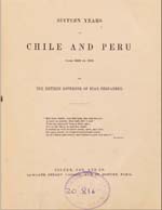 Cubierta para Sixteen years in Chile and Peru: from 1822 to 1839
