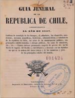 Cubierta para Guia jeneral de la República de Chile: correspondiente al año de 1847