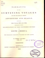 Cubierta para Narrative of the surveying voyages of his majesty's ships Adventure and Beagle (vol.2): between the years 1826 and 1836 : describing their examination of the southern shores of South America, and the Beagles's circumnavigation of the globe