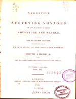 Cubierta para Narrative of the surveying voyages of his majesty's ships Adventure and Beagle (vol.3): between the years 1826 and 1836 : describing their examination of the southern shores of South America, and the Beagles's circumnavigation of the globe