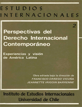 Cubierta para Perspectivas del derecho internacional contemporáneo: experiencias y visión de América Latina: volumen 2: la solución pacífica de controversias