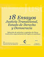 Cubierta para 18 ensayos justicia transicional, estado de derecho y democracia