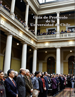 Cubierta para Guía de protocolo de la Universidad de Chile