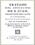 Cubierta para Tratado del Apocalipsi de San Juan