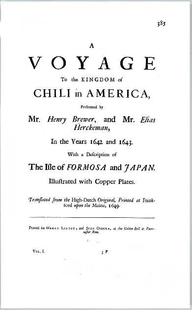 Cubierta para A voyage to the Kingdom of Chili in America