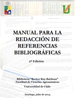 Cubierta para Manual para la redacción de referencias bibliográficas
