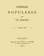 Cubierta para Poesías populares: de "El pequén"