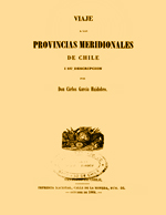 Cubierta para Viaje a las provincias meridionales de Chile i su descripción