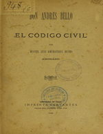 Cubierta para Don Andrés Bello y el Código Civil