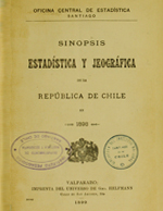 Cubierta para Sinopsis estadística y jeográfica de la República de Chile en 1898
