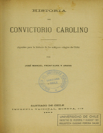 Cubierta para Historia del convictorio carolino