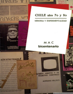 Cubierta para Chile años 70 y 80: memoria y experimentalidad