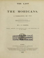 Cubierta para The last of the mohicans: a narrative of 1757