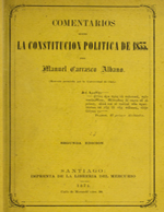 Cubierta para Comentarios sobre la Constitución Política de 1833