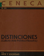 Cubierta para Distinciones: cultura-arte-política-filosofía