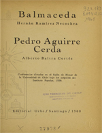 Cubierta para Balmaceda - Pedro Aguirre Cerda