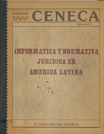 Cubierta para Informática y normativa jurídica en América Latina