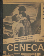 Cubierta para El debate ideológico acerca de la comunicación de masas en Chile: 1958-1973