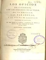 Cubierta para Los Oficios de Ciceron: con los dialogos de la Vejez, de la Amistad, las Paradoxas, y el Sueño de Escipion