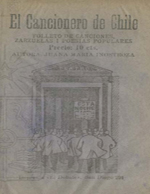 Cubierta para El cancionero de Chile: folleto de canciones, zarzuelas i poesias populares