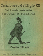 Cubierta para Cancionero del siglo XX: folletos de zarzuelas i poesias escojidas