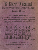 Cubierta para El clarín nacional: folleto de poesías populares