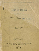 Cubierta para [Dedicatoria al ilustre marino D. Juan J. Latorre]: Tomo IV