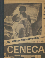 Cubierta para El testimonio: 1972-1982 : (transformaciones en el sistema literario)